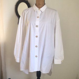 White Zara Tunic Blouse